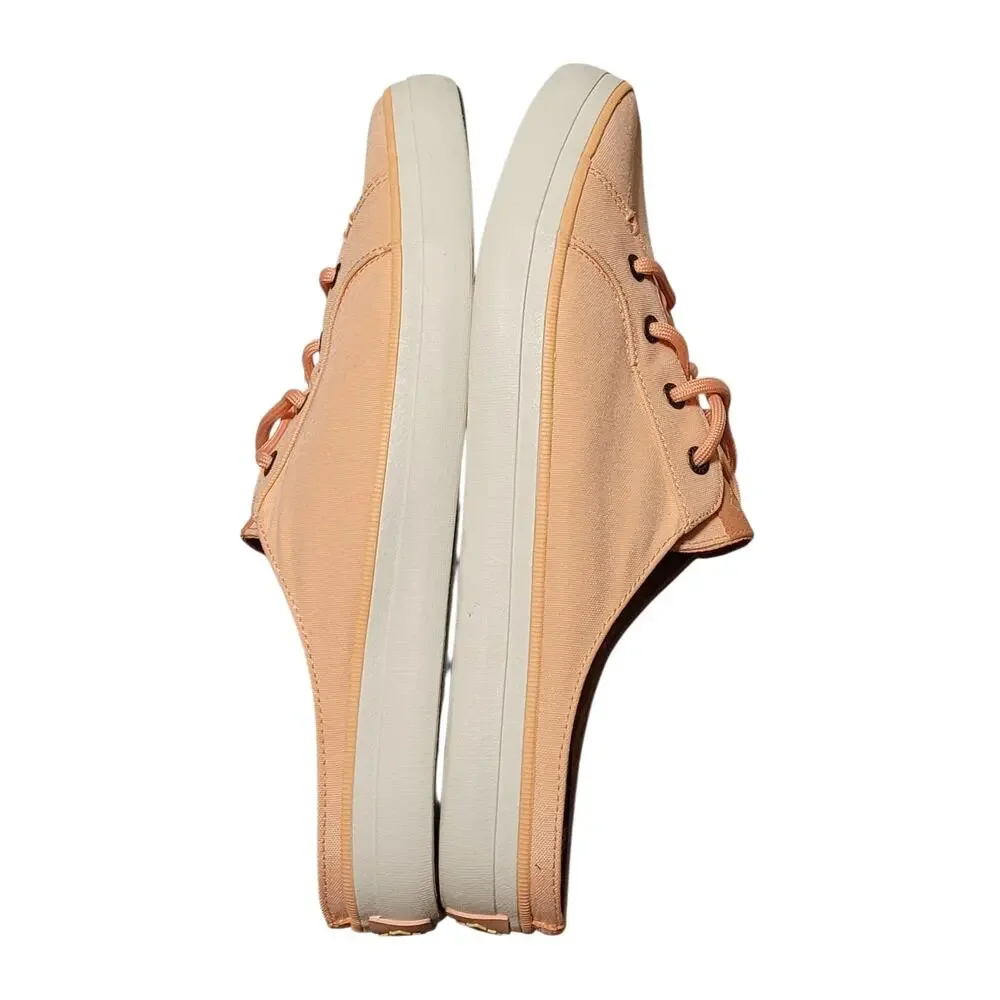 Sperry Women's Crest Vibe Seacycled Mule Sneakers  Pastel Peach Size 9.5 EUC